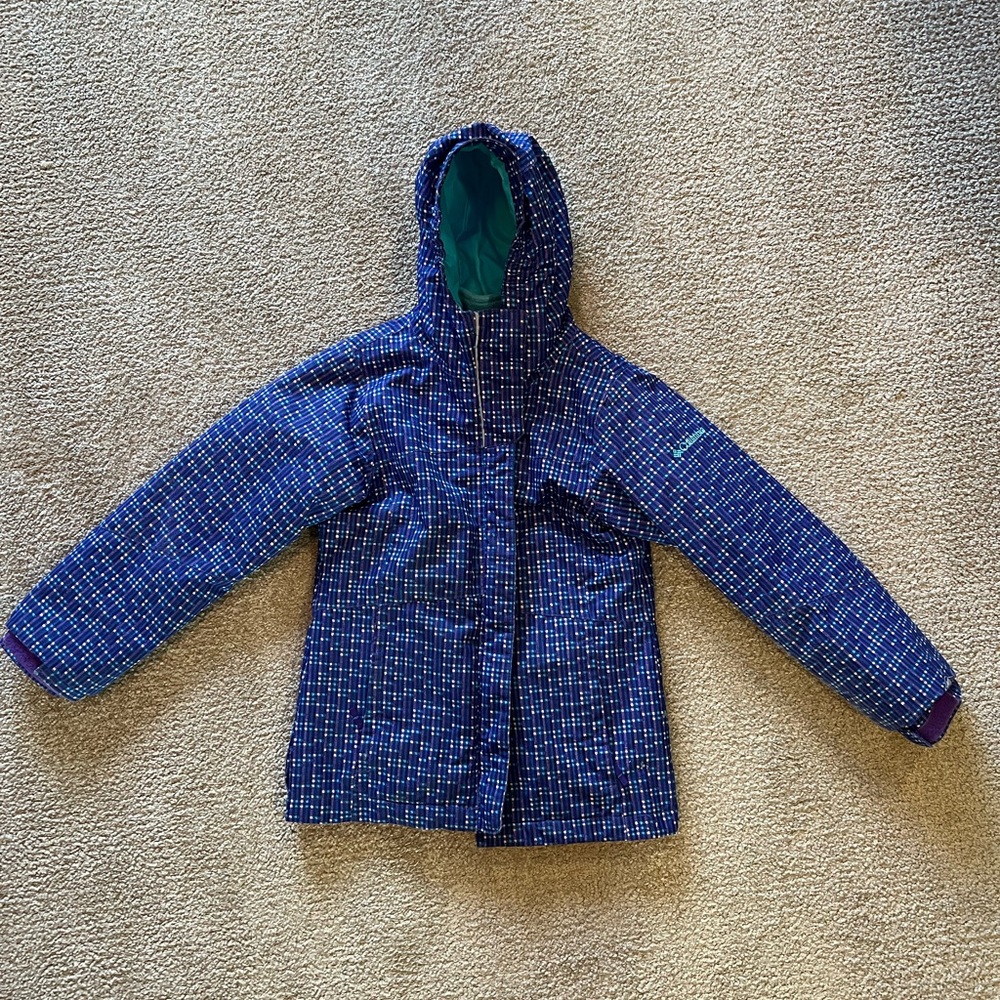 Girls Columbia interchange coat size small (7/8)